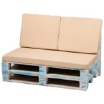 Set mobilier gradina cu 2 saltele de spatar