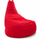 Fotoliu Puf Exterior Tip Bean Bag (Big Bean), XXL, Impermeabil, Rezistent UV, Cu Mâner și Fermoar, Pentru Terasă/Grădină/Balcon, Diverse Culori