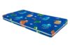 Saltea cu spuma poliuretanica Somnart Ortopedica 60x120, inaltime 10 cm, pentru bebelusi si copii, husa impermeabila, fermitate medie, model dinozauri