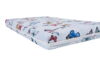 Saltea cu spuma poliuretanica Somnart Ortopedica 70x140, inaltime 10 cm, pentru bebelusi si copii, husa impermeabila, fermitate medie, model fluturi - imagine 2
