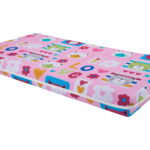 Saltea cu memorie Somnart Memory 70x140, inaltime 10 cm, pentru bebelusi si copii, husa impermeabila, fermitate medie, model flori