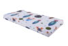 Saltea cu memorie Somnart Memory 70x140, inaltime 10 cm, pentru bebelusi si copii, husa impermeabila, fermitate medie, model rachete