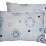 Set 2 perne matlasate Circles Somnart 50x70 cm, microfibra