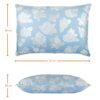 Perna SOMNART, 50x70 cm, umplutura pene 90%, puf 10%, bumbac 100%, model floral bleu - imagine 2