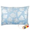 Perna SOMNART, 50x70 cm, umplutura pene 90%, puf 10%, bumbac 100%, model floral bleu