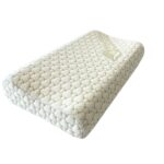 Perna ergonomica Aloe Vera Memory, sustinere exacta pentru gat si cap, husa detasabila, 30x50x10/8 cm