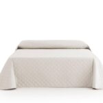 Cuvertura de pat velour,, 220?240 cm, crem