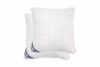 Set 2 perne matlasate Somnart, 70x70 cm, microfibra cu fibre de carbon, model patrate