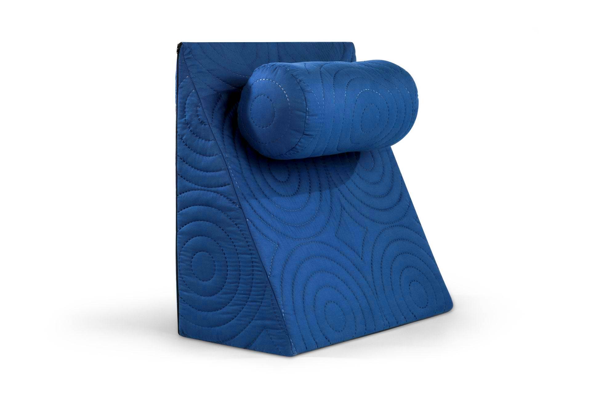 PERNA_TV_albastru_marin.jpg Perna Relax TV 60x68x30cm, ortopedica pentru citit, antireflux, cu husa detasabila, confortabila si rezistenta, lavabila la 40 grade, Albastru - imagine 1