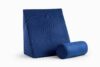 Perna Relax TV 60x68x30cm, ortopedica pentru citit, antireflux, cu husa detasabila, confortabila si rezistenta, lavabila la 40 grade, Albastru - imagine 2