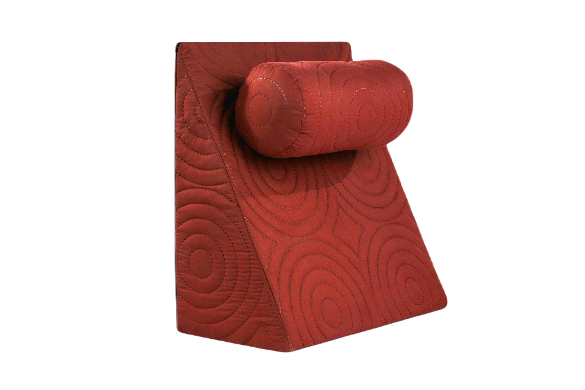 Perna-TV-Rosu-02.jpg Perna Relax TV 60x68x30cm, ortopedica pentru citit, antireflux, cu husa detasabila, confortabila si rezistenta la spalari multiple la 40 grade, Rosu - imagine 1