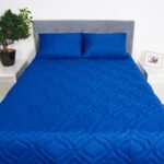 Pilota de vara 180x200 Somnart Belina, microfibra, lavabila la masina, vidata, Ultramarin