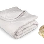 Pilota de iarna matlasata Wool & Comfort Somnart, 150x200 cm, umplutura 100% lana, 300 g/m², material exterior 100% bumbac