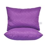 Set 2 Perne matlasate US, microfibra Purple Magic, 50x70 cm