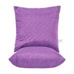 Set 2 Perne matlasate US, microfibra Purple Magic, 60x60 cm