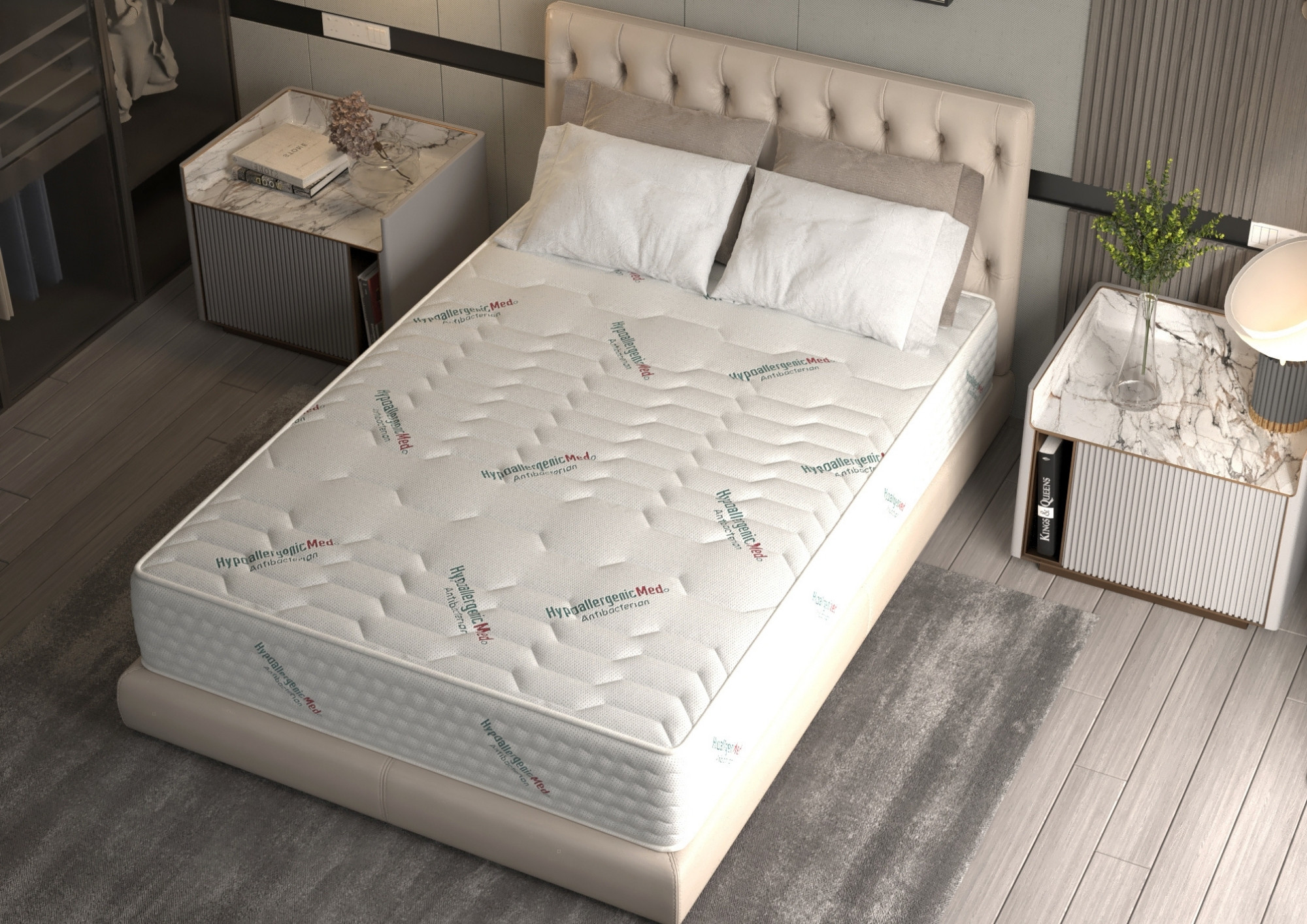 Safe-Relax-3.jpg Saltea cu arcuri Pocket HypoallergenicMed® Safe Relax HoReCa 120x200, inaltime 25 cm, ortopedica, husa tratament antialergic, fermitate mediu-tare - imagine 1