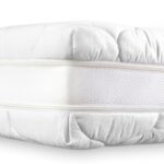 Husa saltea, tricot Argint, Fill 300 g, Tnt 40 g, 3D gri 7 cm, 2 fermoare, 180x200x20 cm