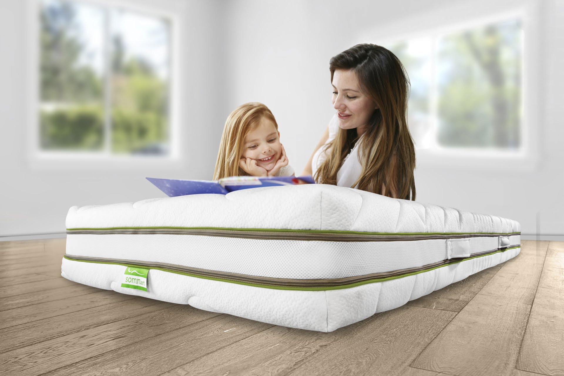 Saltea_Latex-Lifestyle-1.jpg Saltea Latex Somnart 80x190, inaltime 20 cm, miez perforat 7 zone, husa cu 3D lavabila si detasabila cu fermoar, manere, fermitate medie - imagine 1