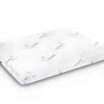 Saltea cu spuma poliuretanica 7 zone confort Somnart Lavender Fragrance 90x200, inaltime 18 cm, husa tratata lavanda, lavabila, fermoar, fund anti-alunecare, fermitate medie