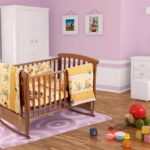 Set pentru patut bebe, Somnart, cearceaf cu elastic pentru saltea 60x120x10, pernuta 37×55, pilota 100×105, aparatori 180x45, model Honey