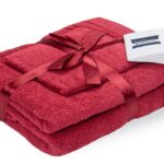 Set prosoape bumbac Somnart 400gsm de fata 50x90 cm + de corp 70x140 + de maini 30x50 cm - bordeaux