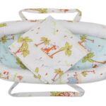 Baby Nest Somnart: Cosulet bebelusi + Salteluta 42x84x2 cm + Paturica 70x70 cm model Jungle