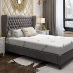Saltea cu spuma poliuretanica Somnomed Antiacaria 120x200, inaltime 20cm, pentru alergici, husa detasabila si lavabila cu tratament antiacarian, fermitate medie