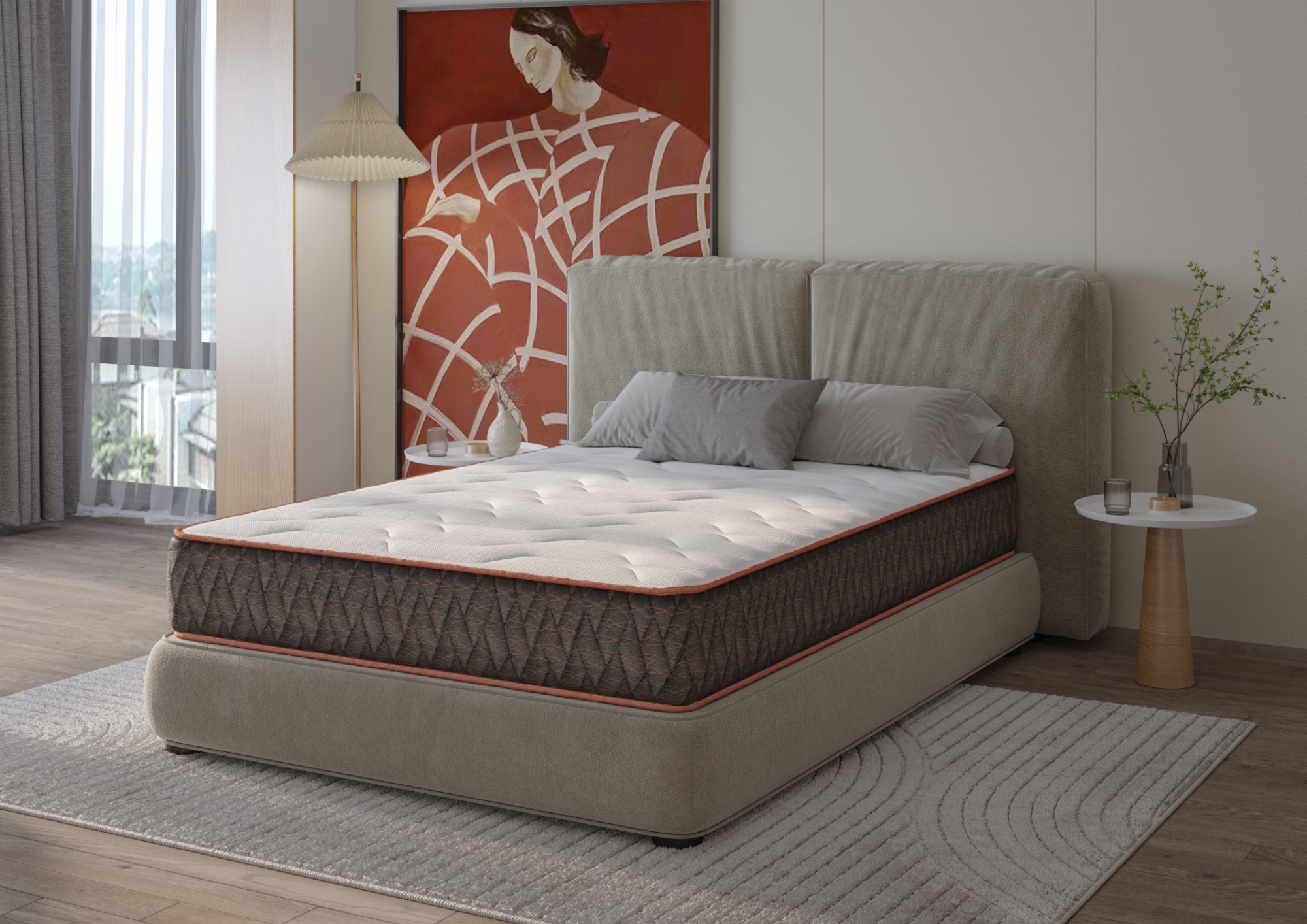 Supreme-Comfort-5.jpg Saltea cu arcuri Supreme Comfort Pocket Multilayer, 200x200, inaltime 30 cm, fermitate medie - imagine 1