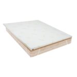 Topper Aloe Vera 120x200x5 cm, cu elastic, husa detasabila si lavabila, fermitate medie
