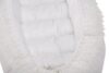 Pozitionator SomnArt baby nest, 94x60cm, cu dantela, alb - imagine 3