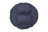 Set covoras impermeabil cu volan + 2 perne SomnArt, din in, Albastru - imagine 2