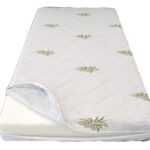 Husa matlasata, tricot Aloe Vera, Fill 150g, tnt 15g, 3D client, fermoar 4 laturi, model MC002, 120x200x20 CM