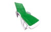Saltea cu interior vatelina Somnart 60x190, inaltime 1 cm, pentru ?ezlong, doua segmente, husa impermeabila, culoare albastru - imagine 7