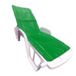 Saltea cu interior vatelina Somnart 60x190, inaltime 1 cm, pentru ?ezlong, doua segmente, husa impermeabila, culoare vernil