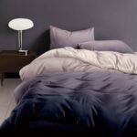 Lenjerie de pat finet 4 piese, cearceaf pat clasic, cearceaf pilota 200x230, 2 fete perna 50x70, Extra, Amethyst Dream, 11
