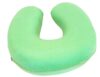 Perna calatorie SomnART, spuma Memory, verde, 32x32x8