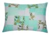 Set pilota primavara/vara si 2 perne Viseo Green Flowers SomnART, microfibra, 150 g/mp, 180x200 cm + 50x70 cm - imagine 2