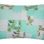 Perna SomnART Green Flowers, 50x70 cm, microfibra