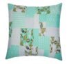 Perna SomnART Green Flowers, 70x70 cm, microfibra