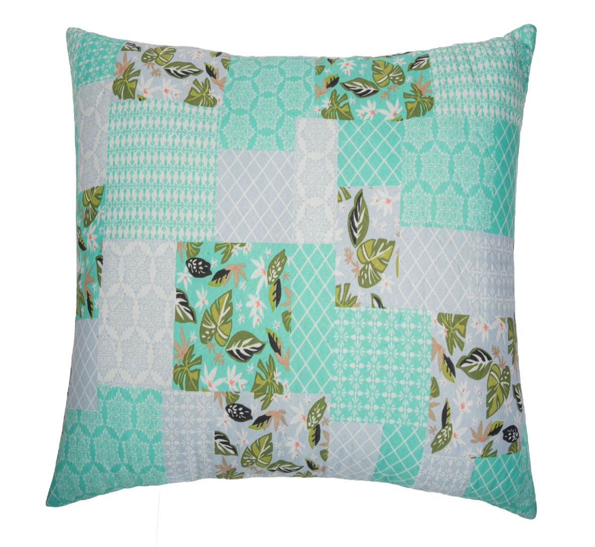 perna-microfibra-somnart-green-flowers-70x70-1.jpg Perna SomnART Green Flowers, 70x70 cm, microfibra - imagine 1