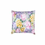 Perna 70x70 cm, SomnART, umplutura pene 90%, puf gasca 10%, bumbac 100%, model floral multicolor