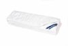 Pilota 150x200 cm microfibra striata alba matlasata, Somnart, 200 g, de vara, model lacrimi - imagine 4
