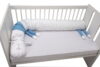 Protectie laterala pentru patut, Oita, Albastru, 25x180 cm - imagine 2