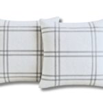 Set 2 Perne matlasate Belina Grid 60x60 cm, ed.limitata