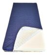 Saltea cu burete Somnart 90x200, inaltime 10 cm, husa impermeabila matlasata cu vatelina, detasabila, lavabila, cu fermoar, fermitate medie