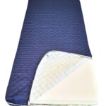 Saltea cu burete Somnart 90x200, inaltime 17 cm, husa impermeabila matlasata cu vatelina, detasabila, lavabila, cu fermoar, fermitate medie