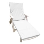 Saltea cu spuma poliuretanica Somnart 60x190, inaltime 4.5 cm, pentru ?ezlong, doua segmente, husa impermeabila, culoare alb