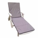 Saltea cu spuma poliuretanica Somnart 50x190, inaltime 4.5 cm, pentru ?ezlong, doua segmente, husa impermeabila, culoare gri