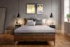 Saltea cu memorie si arcuri individuale Somnexpert Silver Evolution Pocket Spring 140x190, inaltime 24 cm, husa detasabila, fermitate medie