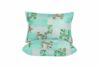 Set 2 perne Green Flowers, 70x70 cm, microfibra - imagine 3